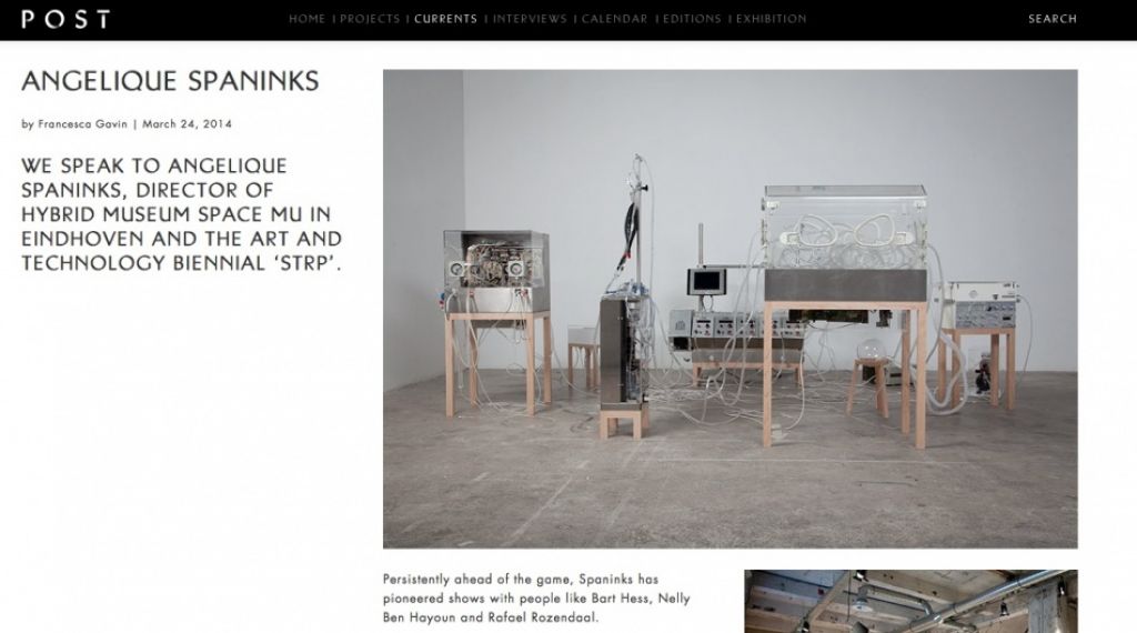 Interview Angelique Spaninks on POSTmatter